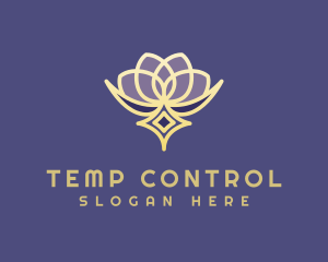 Premium Lotus Spa logo design