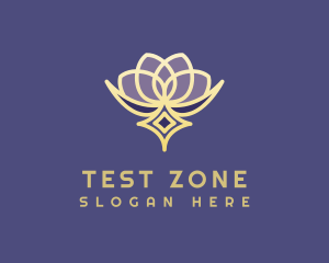 Premium Lotus Spa logo design