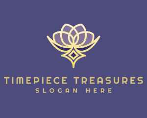 Premium Lotus Spa logo design