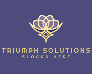 Premium Lotus Spa logo design