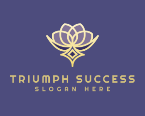 Premium Lotus Spa logo design