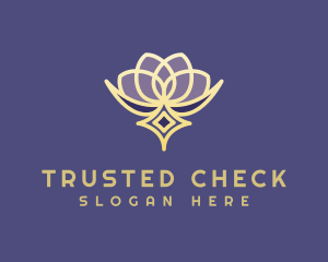 Premium Lotus Spa logo design