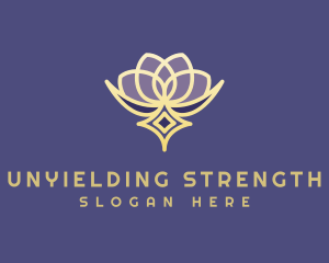 Premium Lotus Spa logo design