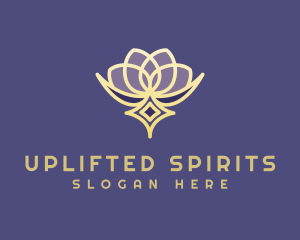 Premium Lotus Spa logo design