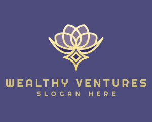 Premium Lotus Spa logo design