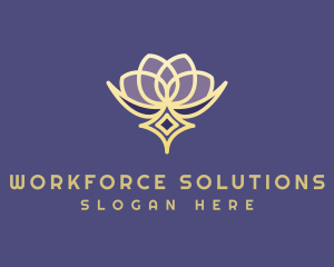 Premium Lotus Spa logo design