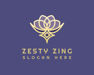 Premium Lotus Spa logo design