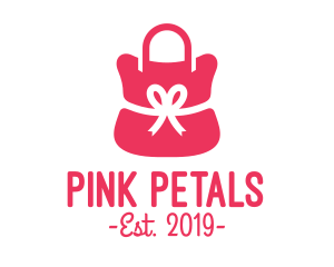 Ribbon Pink Purse  logo design