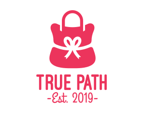 Ribbon Pink Purse  logo design