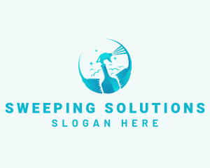 Sprayer Broom Cleaning logo