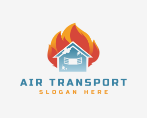 Fire Cooling House logo design