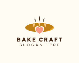 Bread Loaf Heart logo design