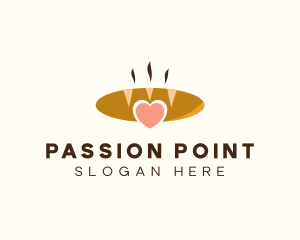 Bread Loaf Heart logo design