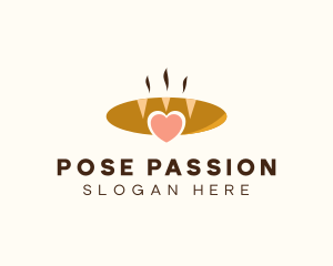 Bread Loaf Heart logo design