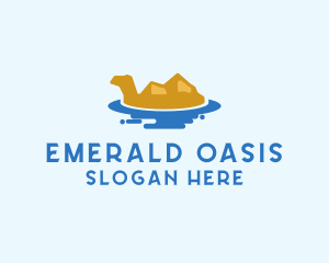 Egyptian Camel Oasis logo design