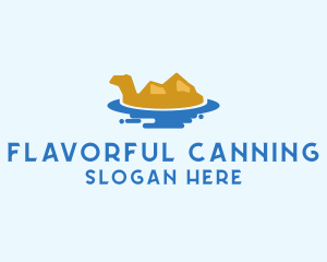 Egyptian Camel Oasis logo design