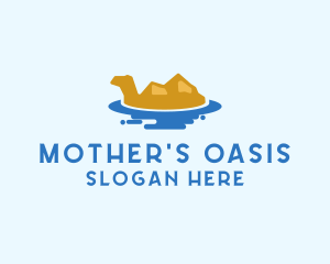 Egyptian Camel Oasis logo design