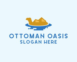 Egyptian Camel Oasis logo design