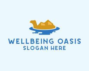 Egyptian Camel Oasis logo design