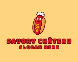 Hot Dog Sandwich logo design