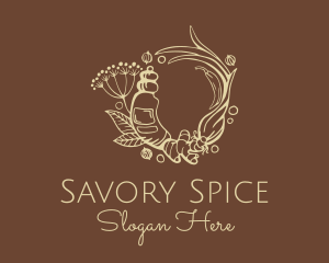 Ginger Turmeric Spice logo design