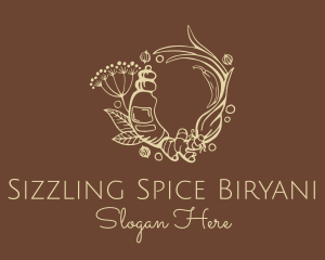 Ginger Turmeric Spice logo design