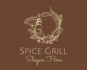 Ginger Turmeric Spice logo design