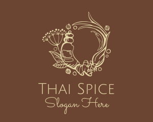 Ginger Turmeric Spice logo design