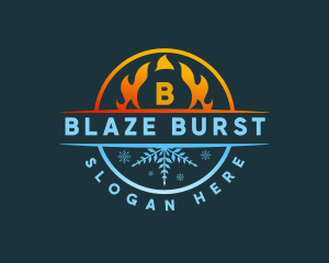 Fire Ice Blaze logo design