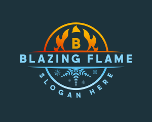 Fire Ice Blaze logo design