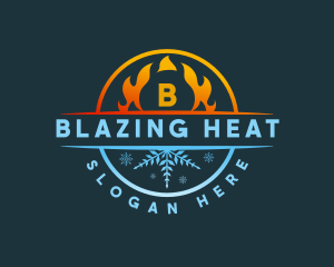 Fire Ice Blaze logo design