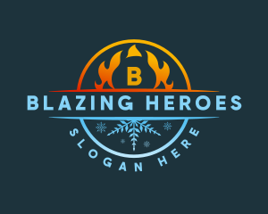 Fire Ice Blaze logo design