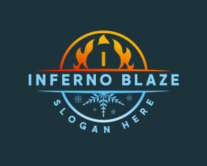 Fire Ice Blaze logo design