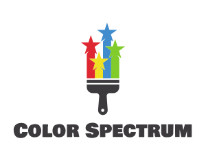 Colorful Star Paint logo design