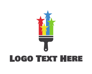 Color - Colorful Star Paint logo design