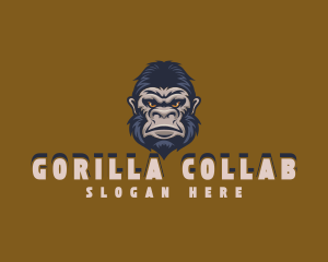 Wild Gorilla Ape logo design