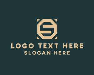 Business Octagon Firm Letter S logo