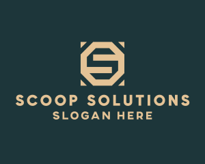 Business Octagon Firm Letter S logo design