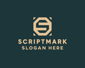 Business Octagon Firm Letter S logo design