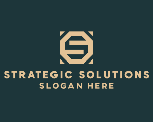 Business Octagon Firm Letter S logo design