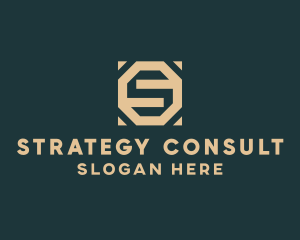 Business Octagon Firm Letter S logo design