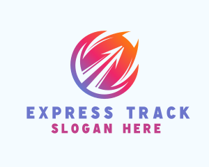 Fast Logistics Arrow  logo design