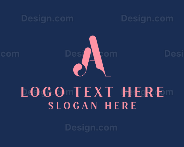 Elegant Stylish Boutique Letter A Logo