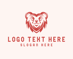 Wild Bear Animal logo