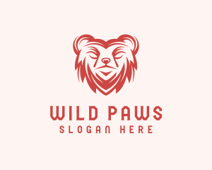 Wild Bear Animal logo design