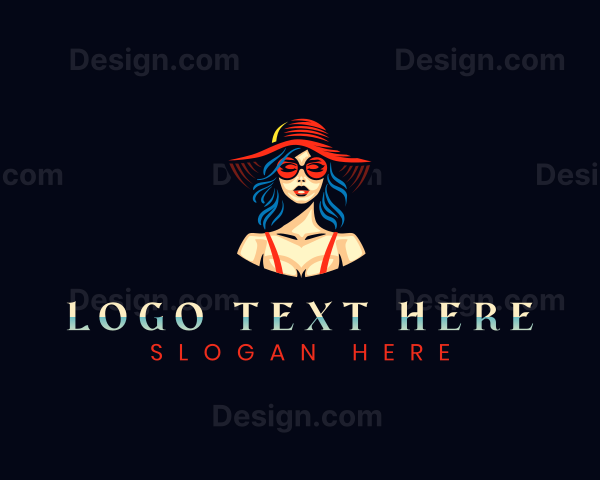 Fashion Hat Woman Logo