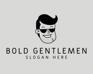 Cool Masculine Face logo design