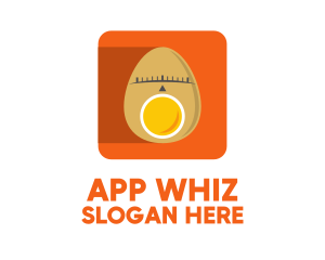 Egg Location Pin App logo design