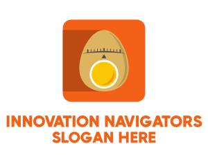 Egg Location Pin App logo design