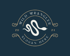 Reptile Snake Animal logo design